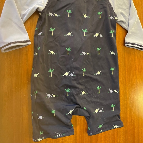 Janie and Jack Dinosaur Motif One Piece Swimsuit, 18-24 mos - Picture 2 of 5
